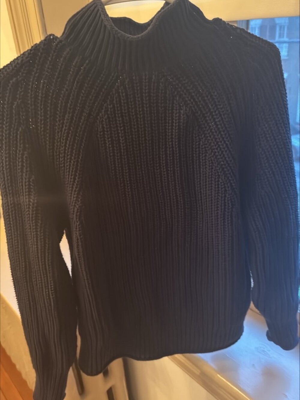 J.Crew Navy Blue Relaxed Rollneck™ Sweater | 100% Cotton